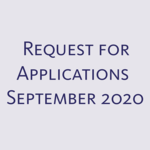 Request for Applications - September 2020